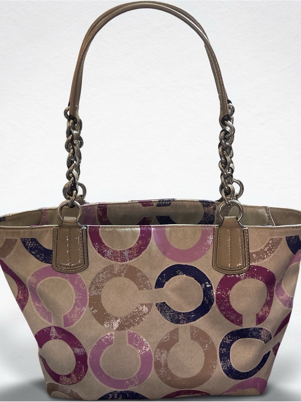 Coach Madison metallic op art shoulder bag - Picture 2 of 12